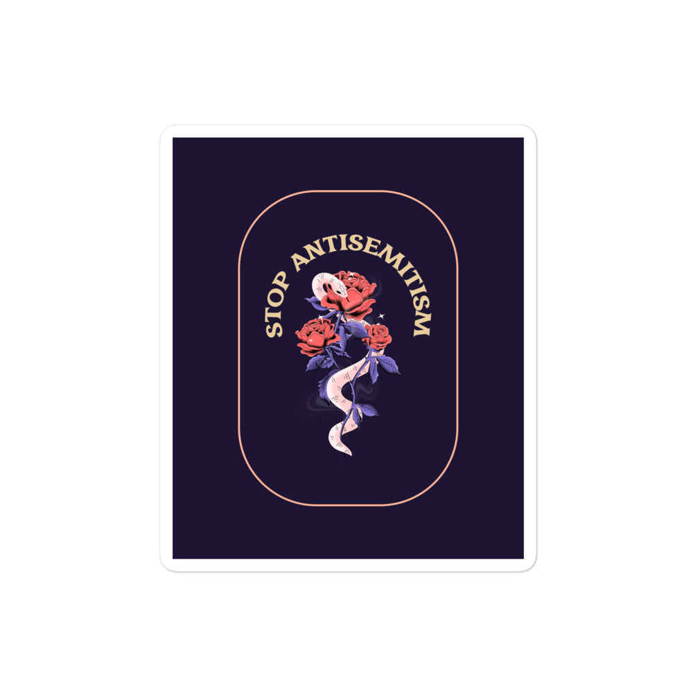 Stop Antisemitism | Plants & Flowers Edition | Kiss Cut Sticker Jouparty