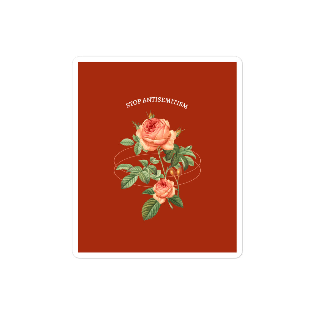 Stop Antisemitism | Plants & Flowers Edition | Kiss Cut Sticker Jouparty