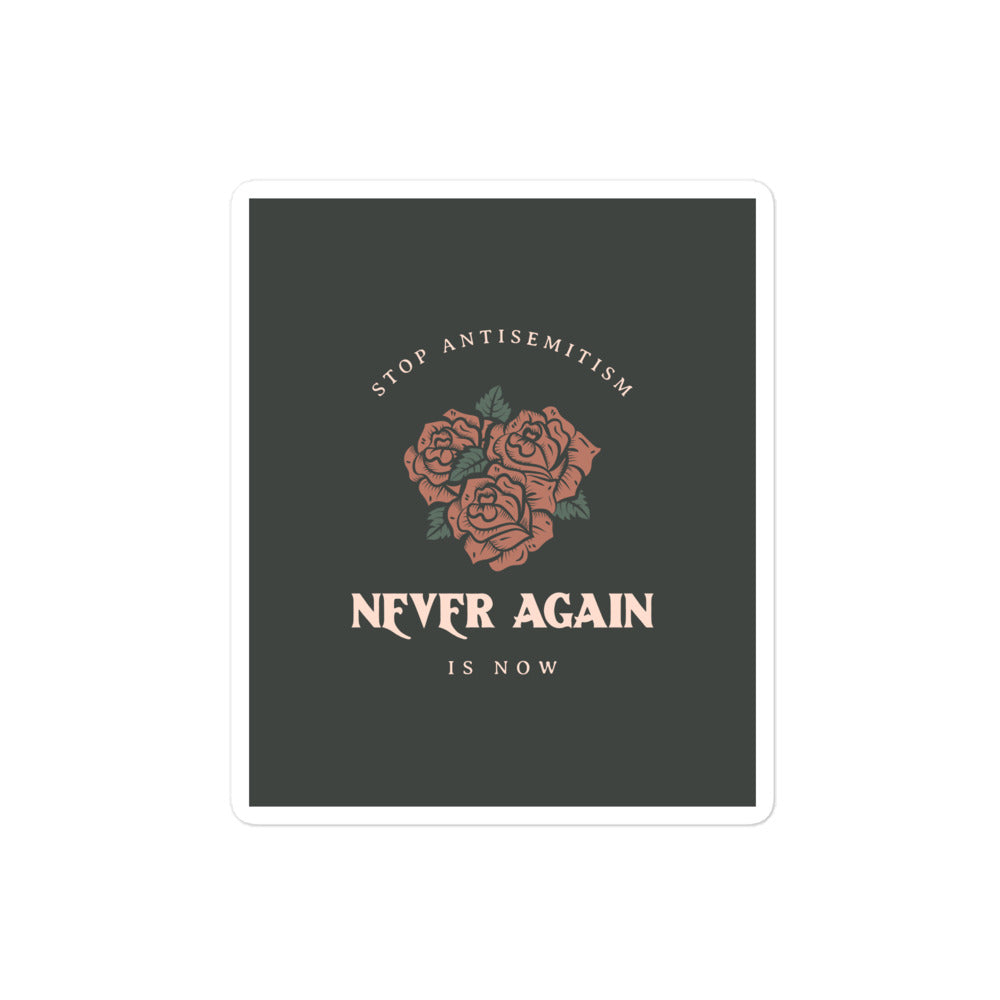 Stop Antisemitism | Plants & Flowers Edition | Kiss Cut Sticker Jouparty
