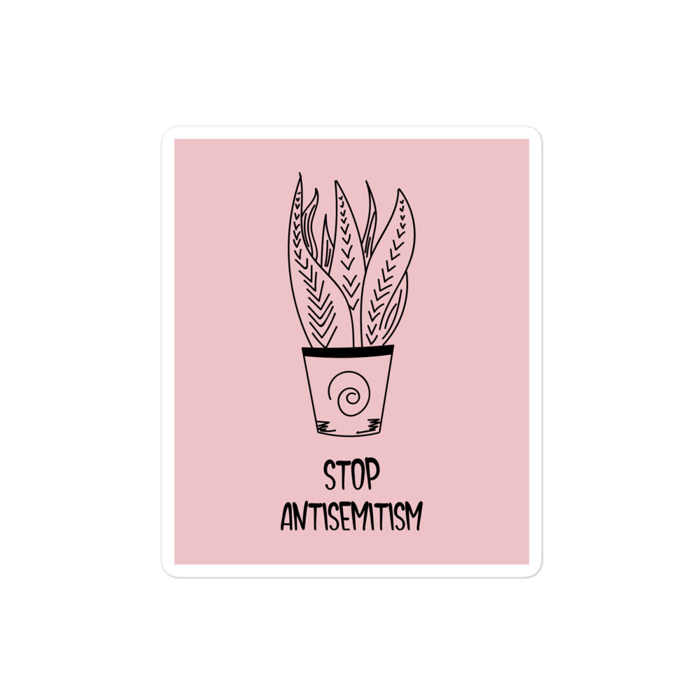 Stop Antisemitism | Plants & Flowers Edition | Kiss Cut Sticker Jouparty