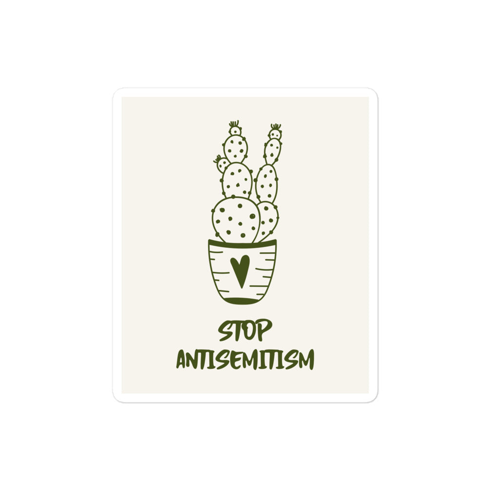 Stop Antisemitism | Plants & Flowers Edition | Kiss Cut Sticker Jouparty