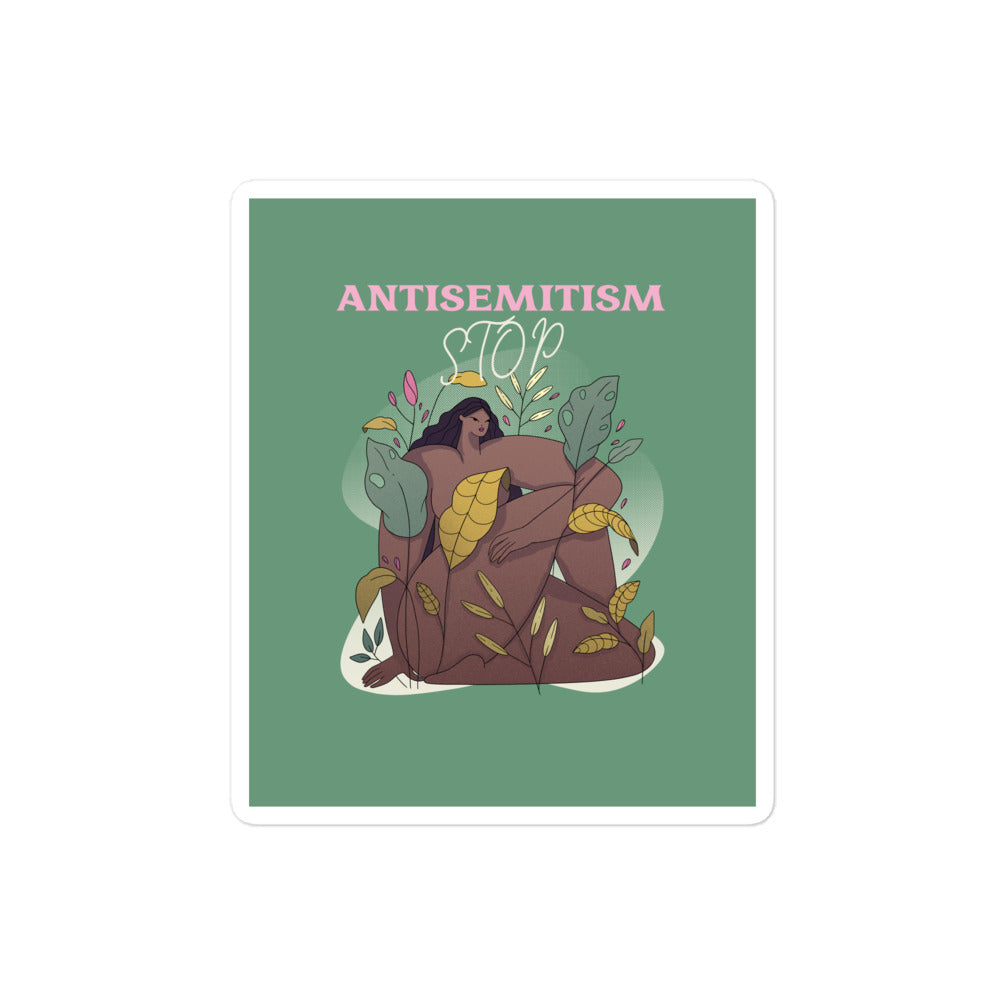 Stop Antisemitism | Plants & Flowers Edition | Kiss Cut Sticker Jouparty