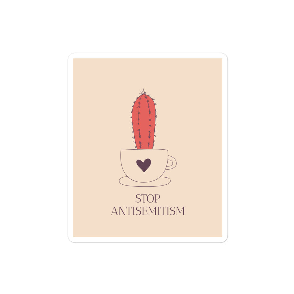 Stop Antisemitism | Plants & Flowers Edition | Kiss Cut Sticker Jouparty