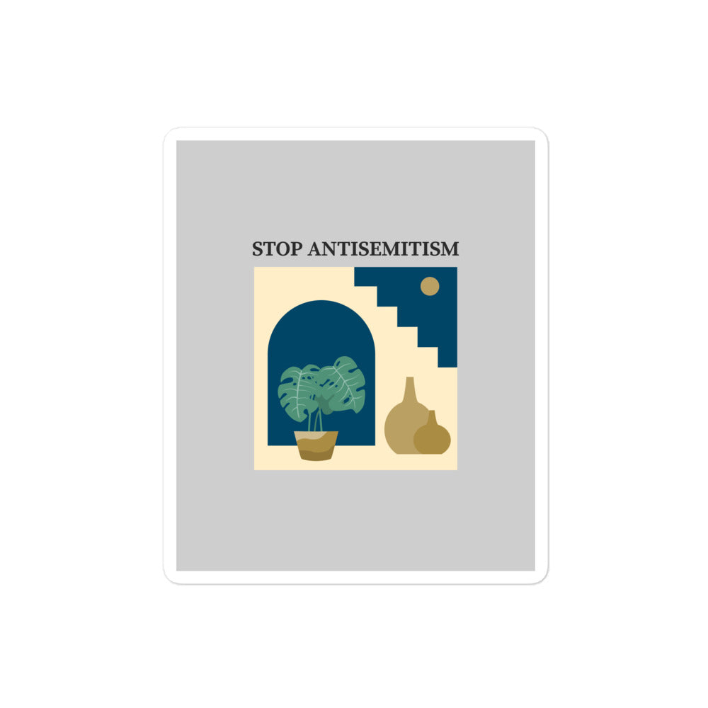 Stop Antisemitism | Plants & Flowers Edition | Kiss Cut Sticker Jouparty