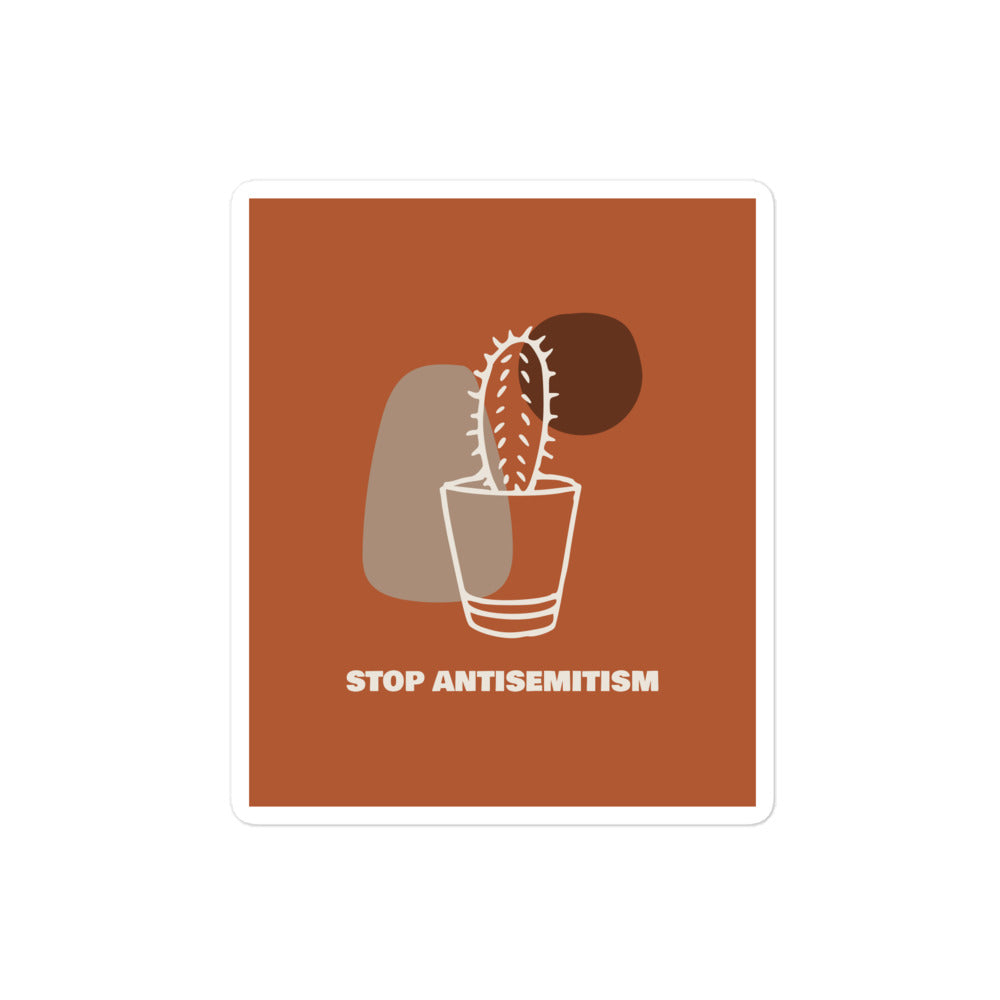 Stop Antisemitism | Plants & Flowers Edition | Kiss Cut Sticker Jouparty
