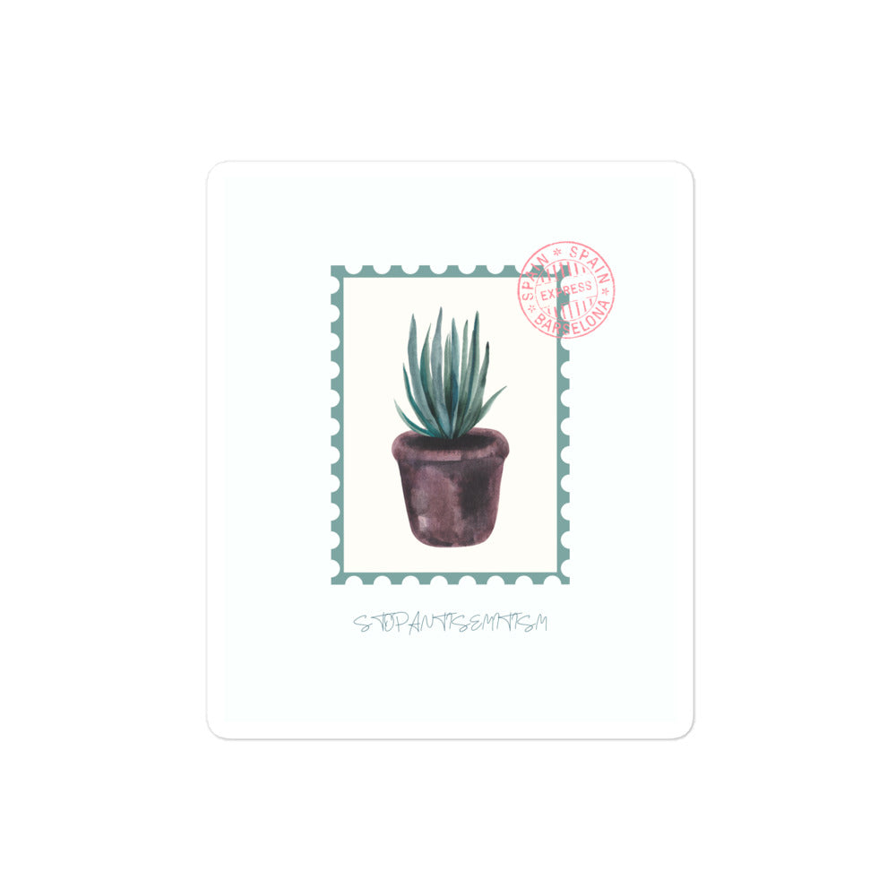 Stop Antisemitism | Plants & Flowers Edition | Kiss Cut Sticker