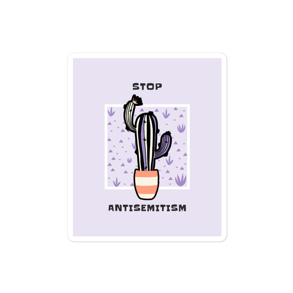 Stop Antisemitism | Plants & Flowers Edition | Kiss Cut Sticker Jouparty