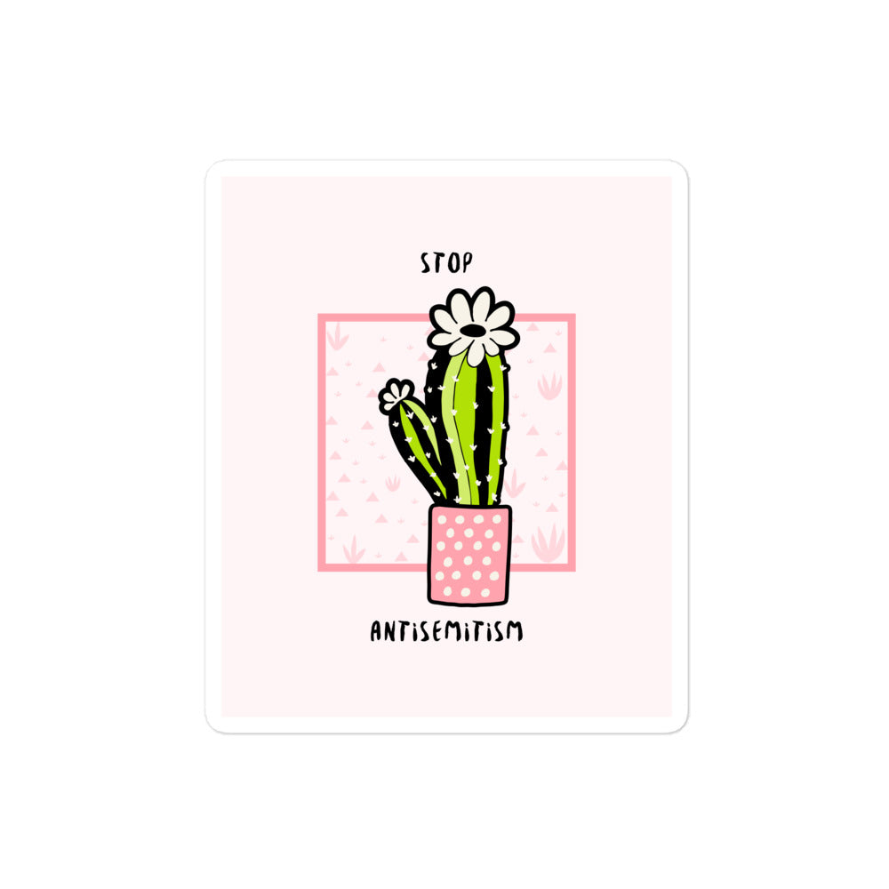 Stop Antisemitism | Plants & Flowers Edition | Kiss Cut Sticker Jouparty