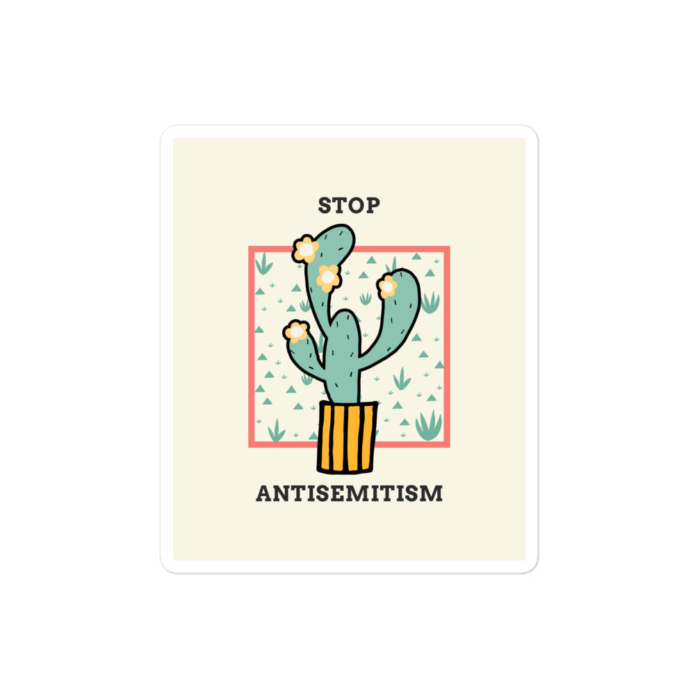 Stop Antisemitism | Plants & Flowers Edition | Kiss Cut Sticker Jouparty