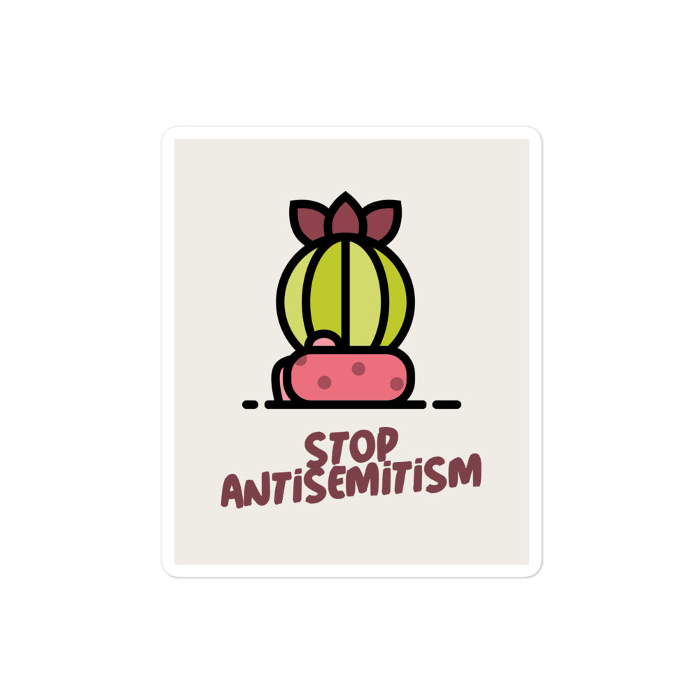 Stop Antisemitism | Plants & Flowers Edition | Kiss Cut Sticker Jouparty