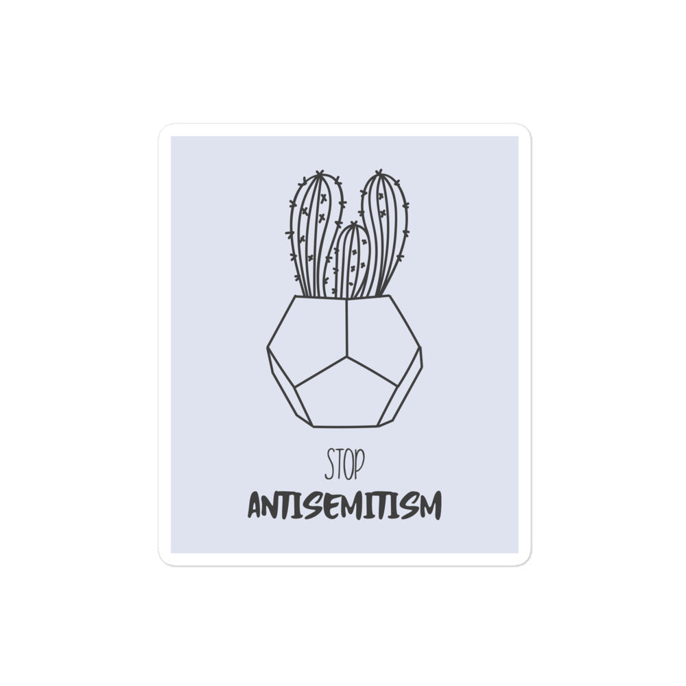Stop Antisemitism | Plants & Flowers Edition | Kiss Cut Sticker Jouparty