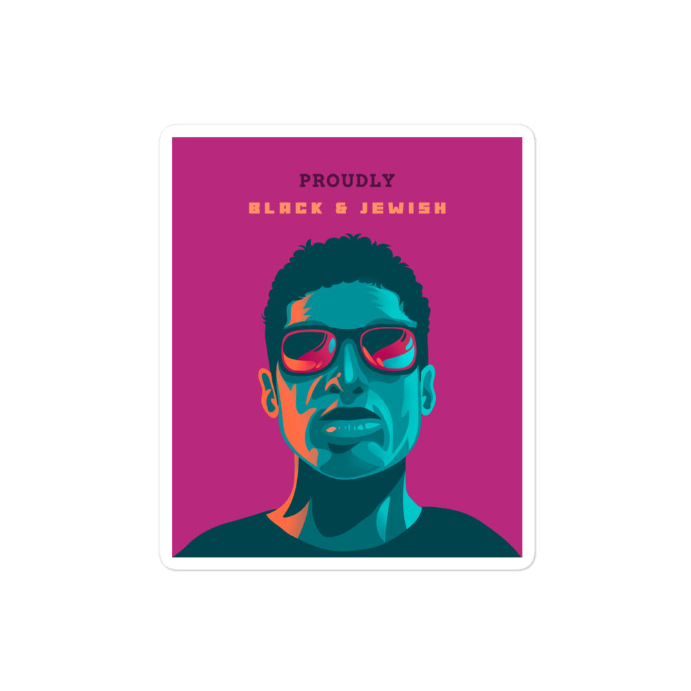 Black & Jewish Love | Kiss Cut Sticker