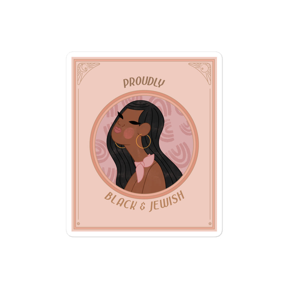 Black & Jewish Love | Kiss Cut Sticker