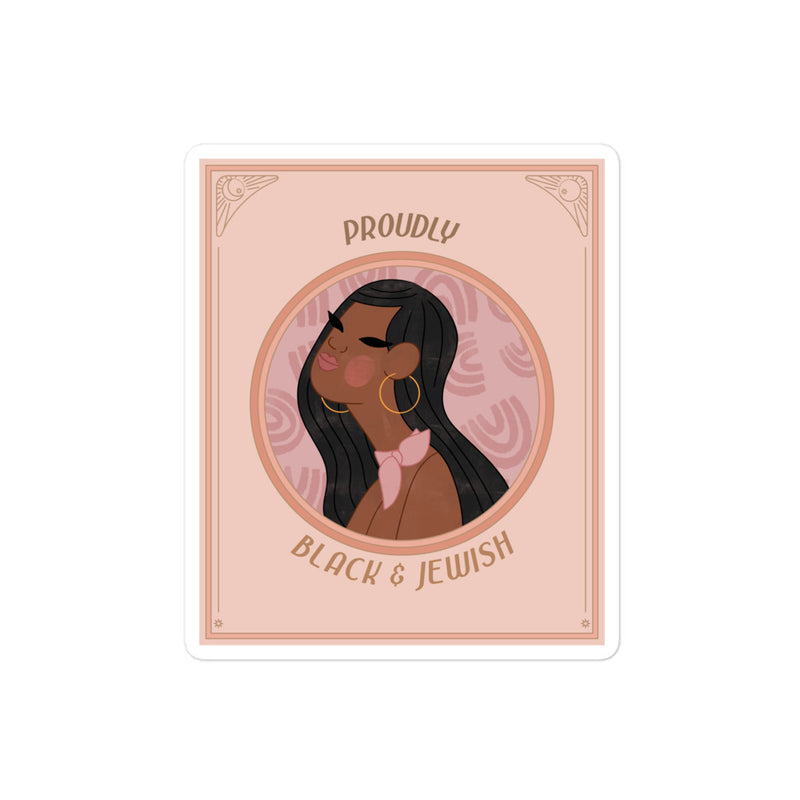 Black & Jewish Love | Kiss Cut Sticker