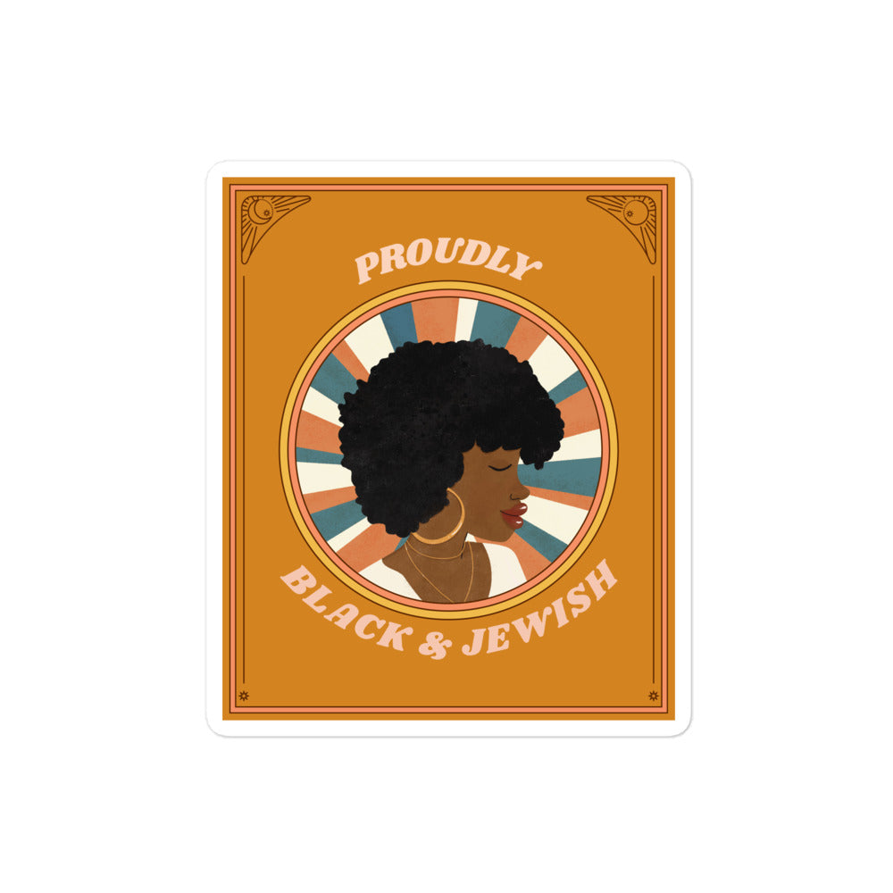 Black & Jewish Love | Kiss Cut Sticker