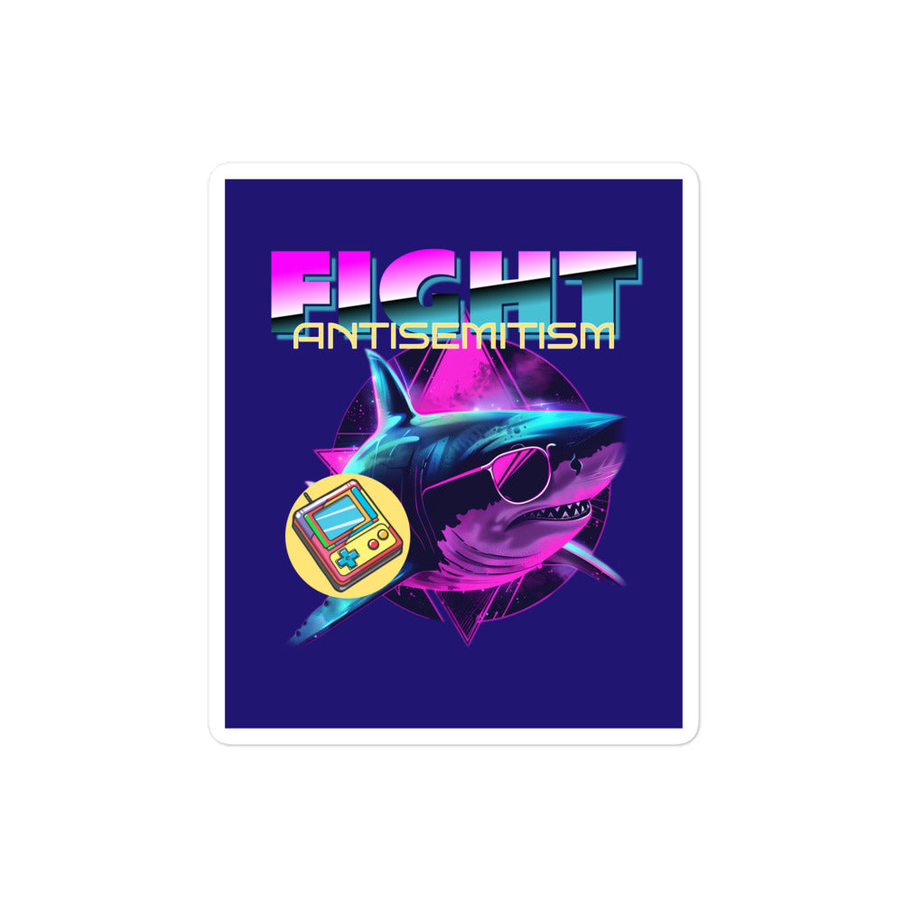 Retro Neon Animal | Fight Antisemitism | Kiss Cut Sticker Jouparty