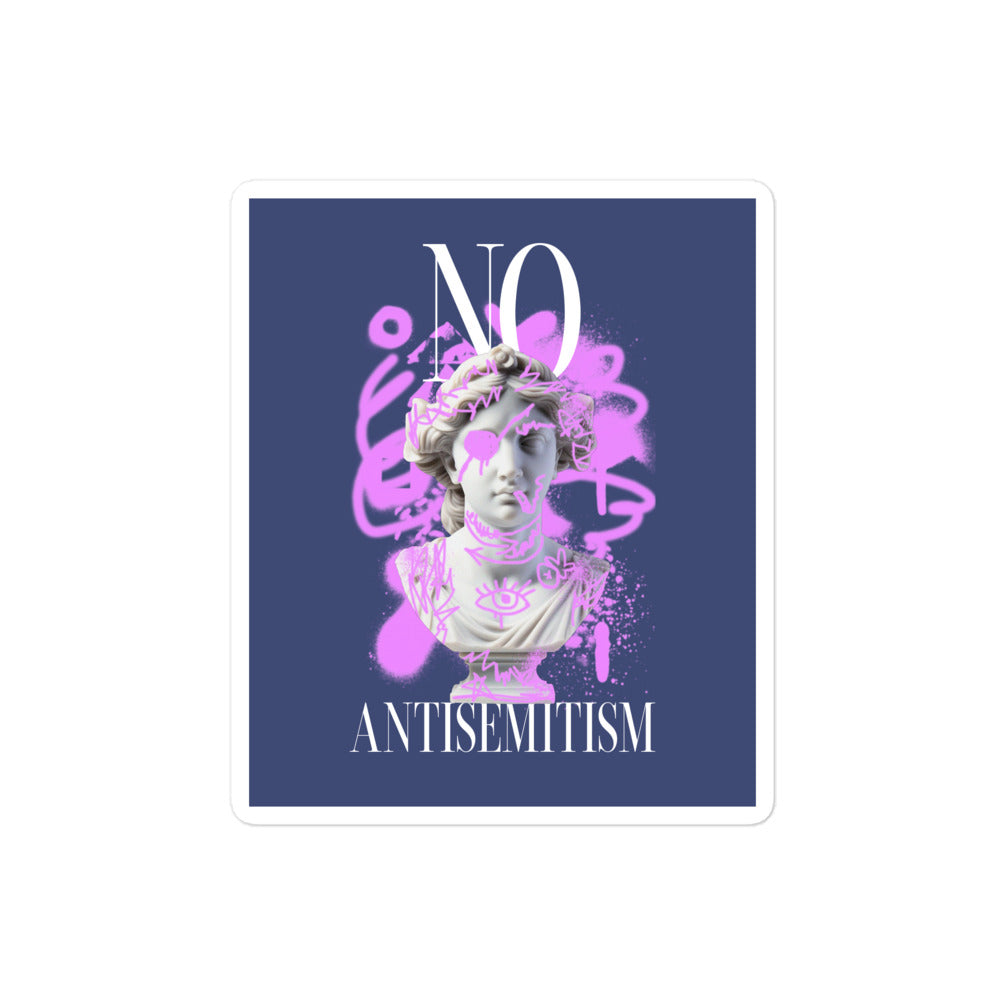 Graffiti Statue Anthem | No Antisemitism | Kiss Cut Sticker Jouparty