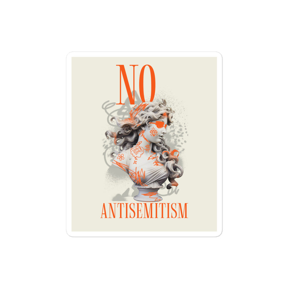 Graffiti Statue Anthem | No Antisemitism | Kiss Cut Sticker Jouparty