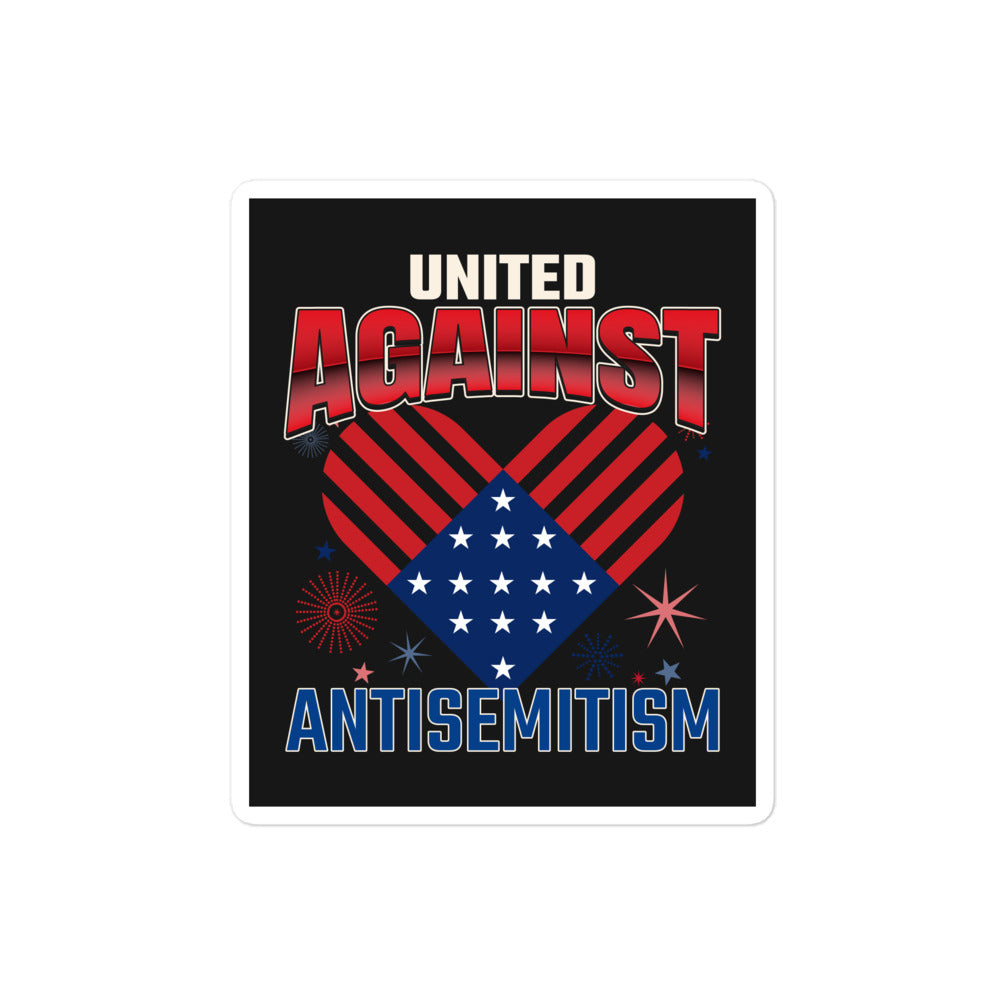 USA Edition | United Against Antisemitism | Kiss Cut Sticker Jouparty