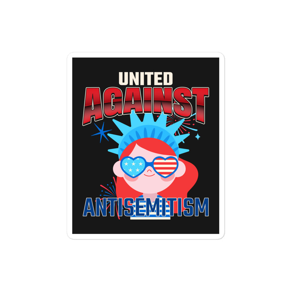 USA Edition | United Against Antisemitism | Kiss Cut Sticker Jouparty