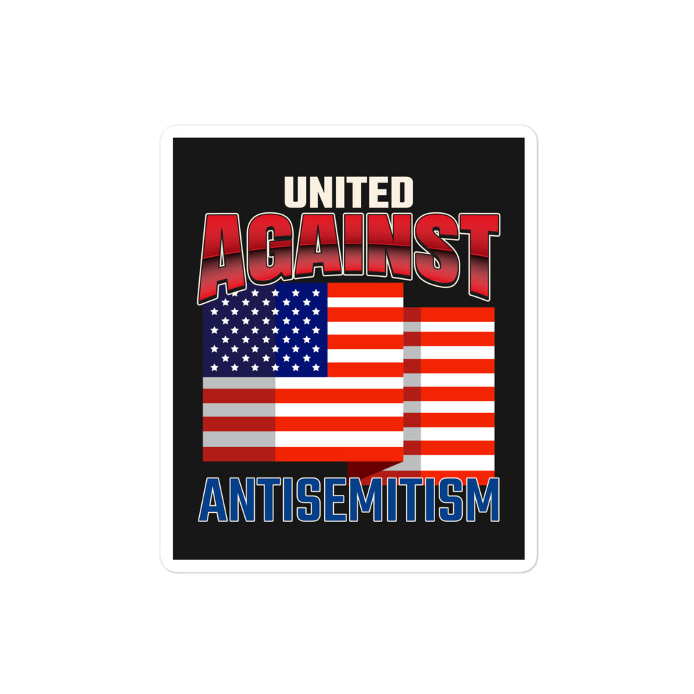 USA Edition | United Against Antisemitism | Kiss Cut Sticker Jouparty