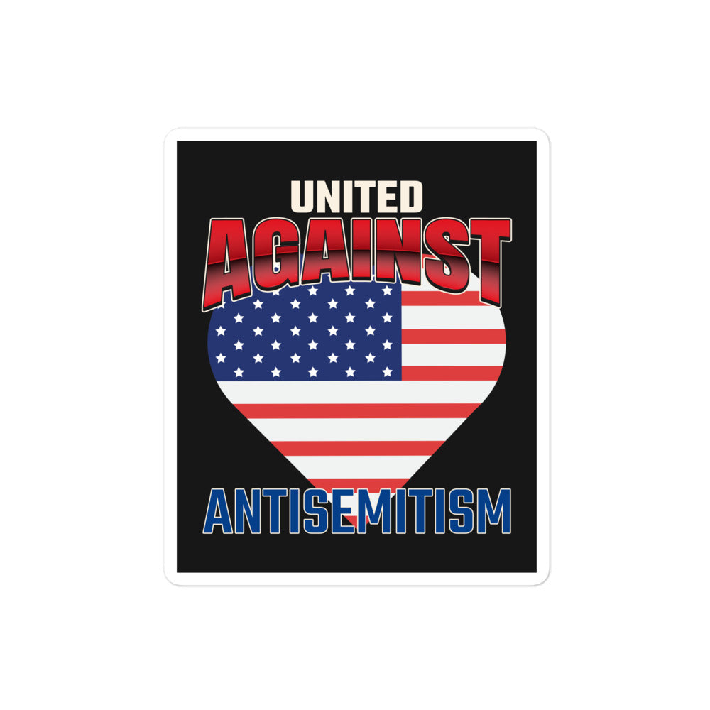 USA Edition | United Against Antisemitism | Kiss Cut Sticker Jouparty