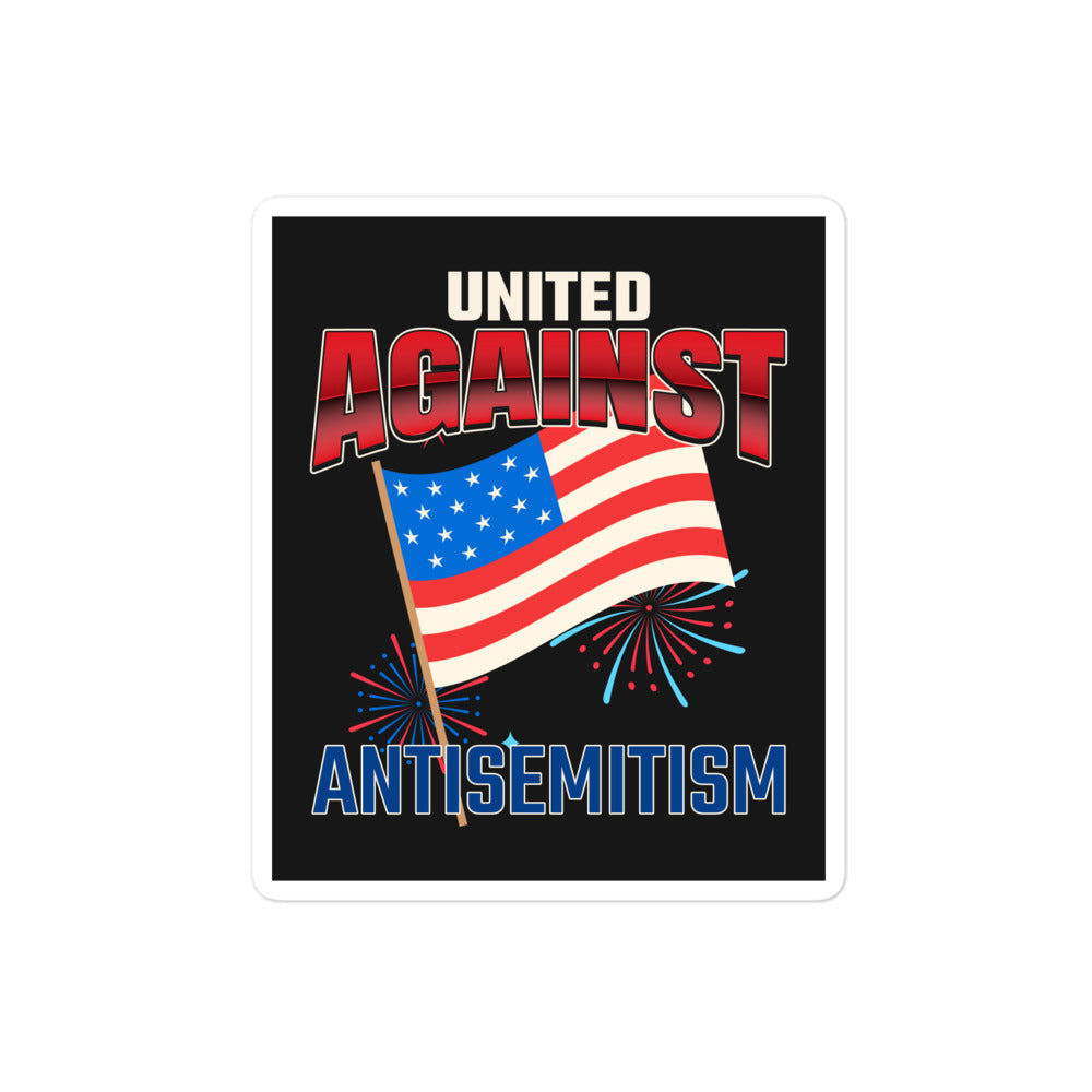 USA Edition | United Against Antisemitism | Kiss Cut Sticker Jouparty