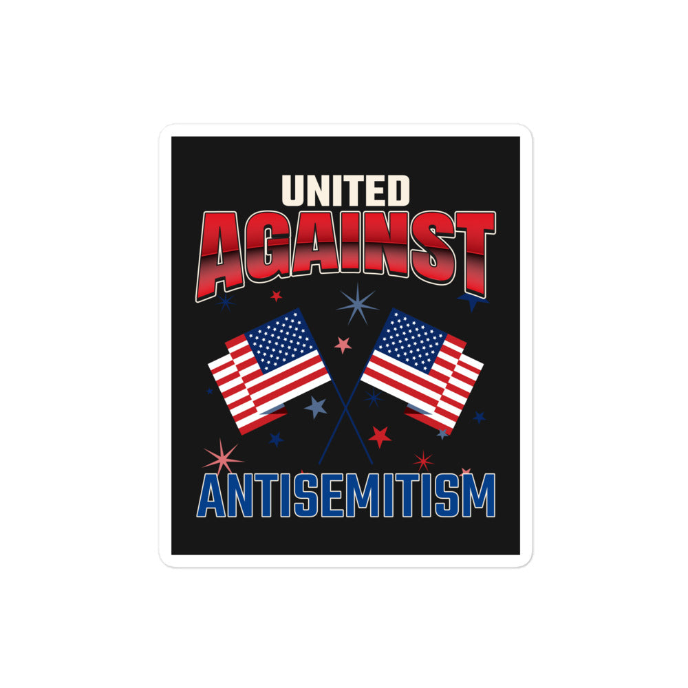 USA Edition | United Against Antisemitism | Kiss Cut Sticker Jouparty