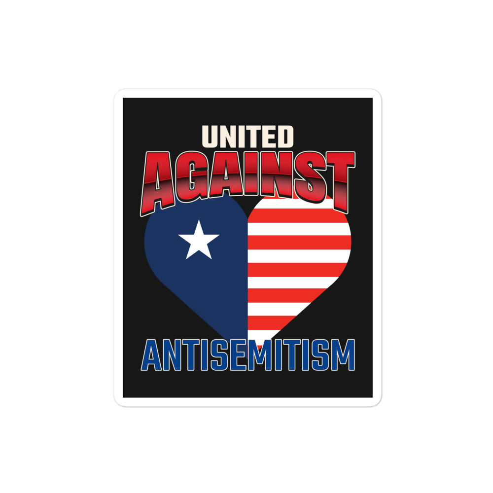 USA Edition | United Against Antisemitism | Kiss Cut Sticker Jouparty
