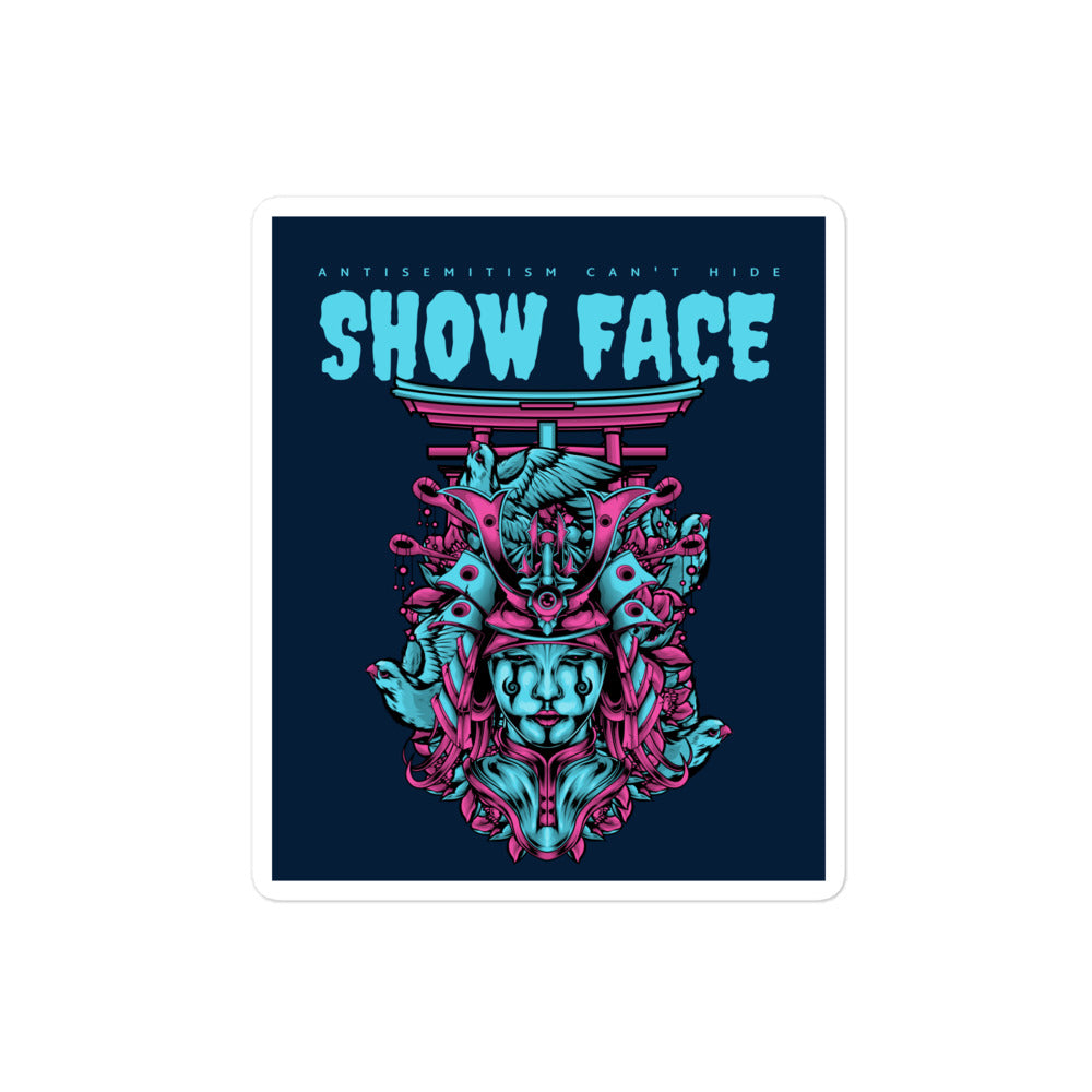 Show Face | Antisemitism Can't Hide | Kiss Cut Sticker