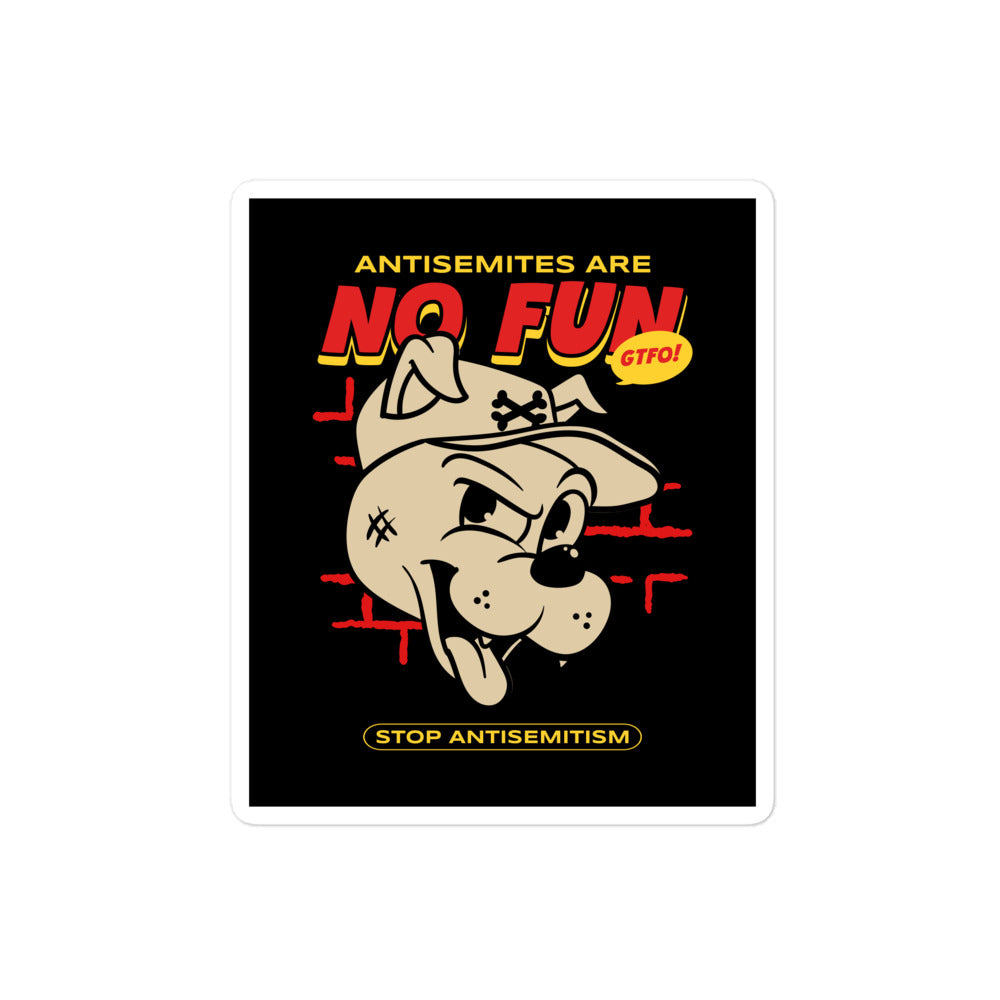 Streetart Graffiti Cartoon | Antisemitism | Kiss Cut Sticker Jouparty