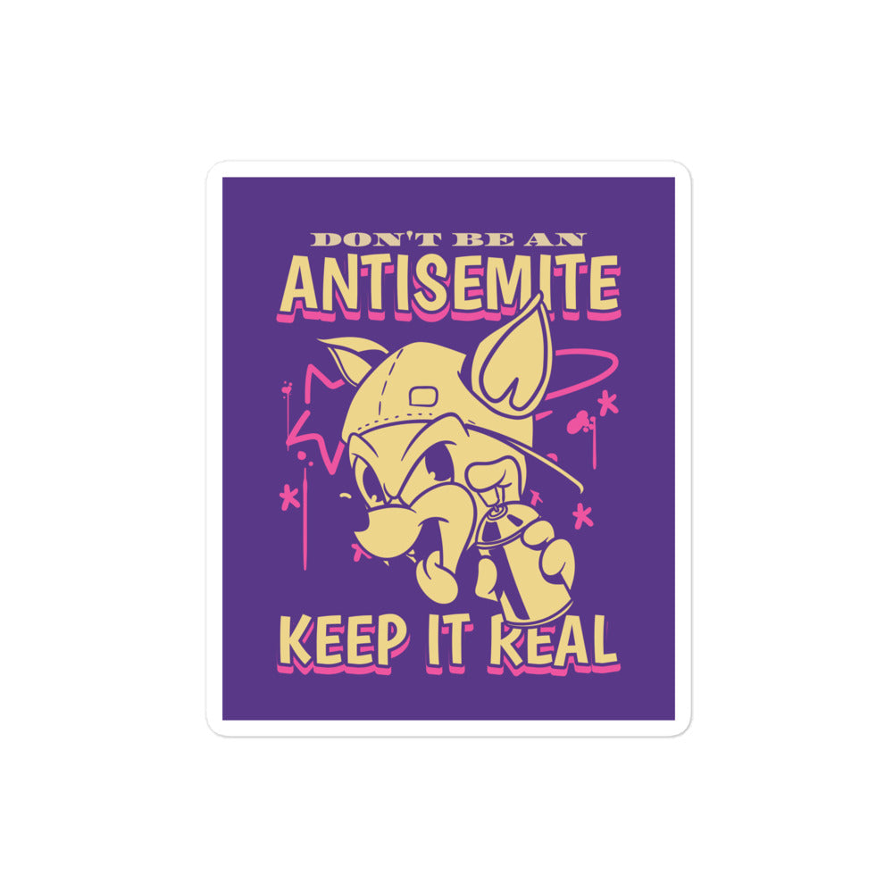 Streetart Graffiti Cartoon | Antisemitism | Kiss Cut Sticker Jouparty
