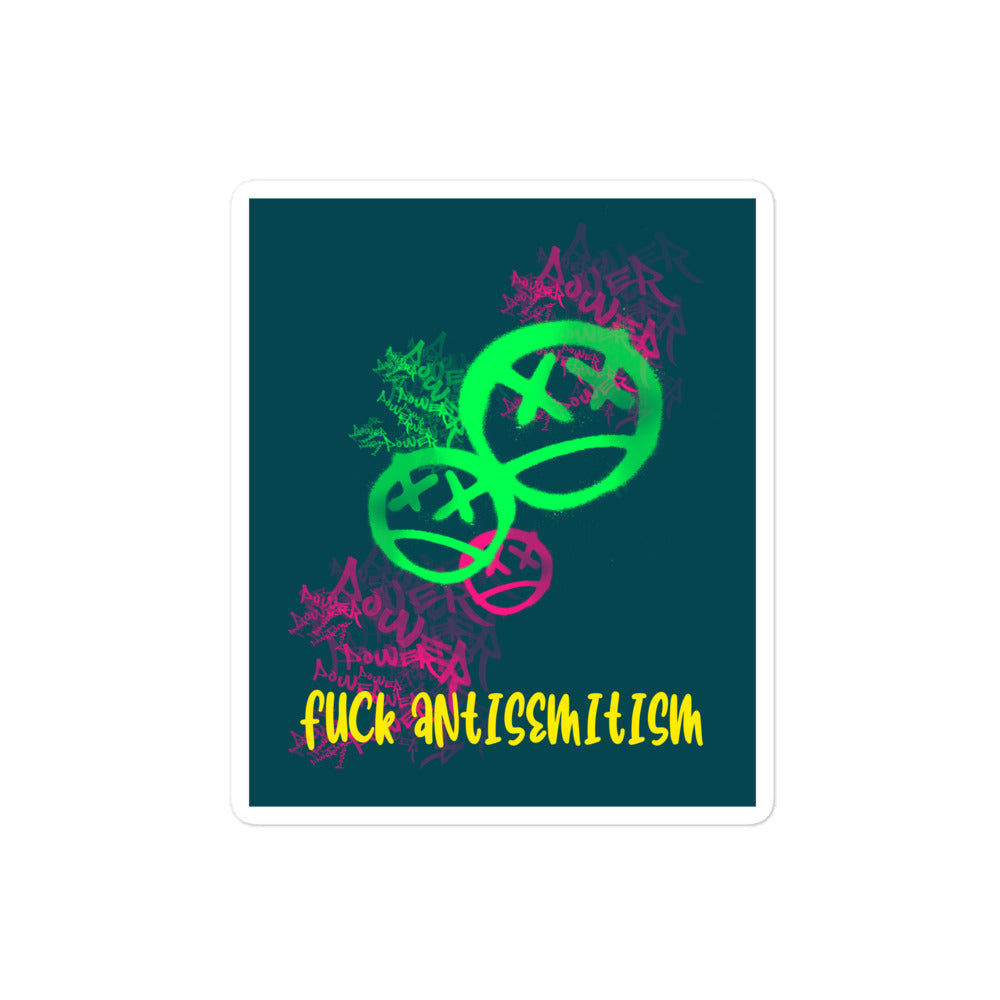 Fuck Antisemitism Graffiti | Kiss Cut Sticker Jouparty