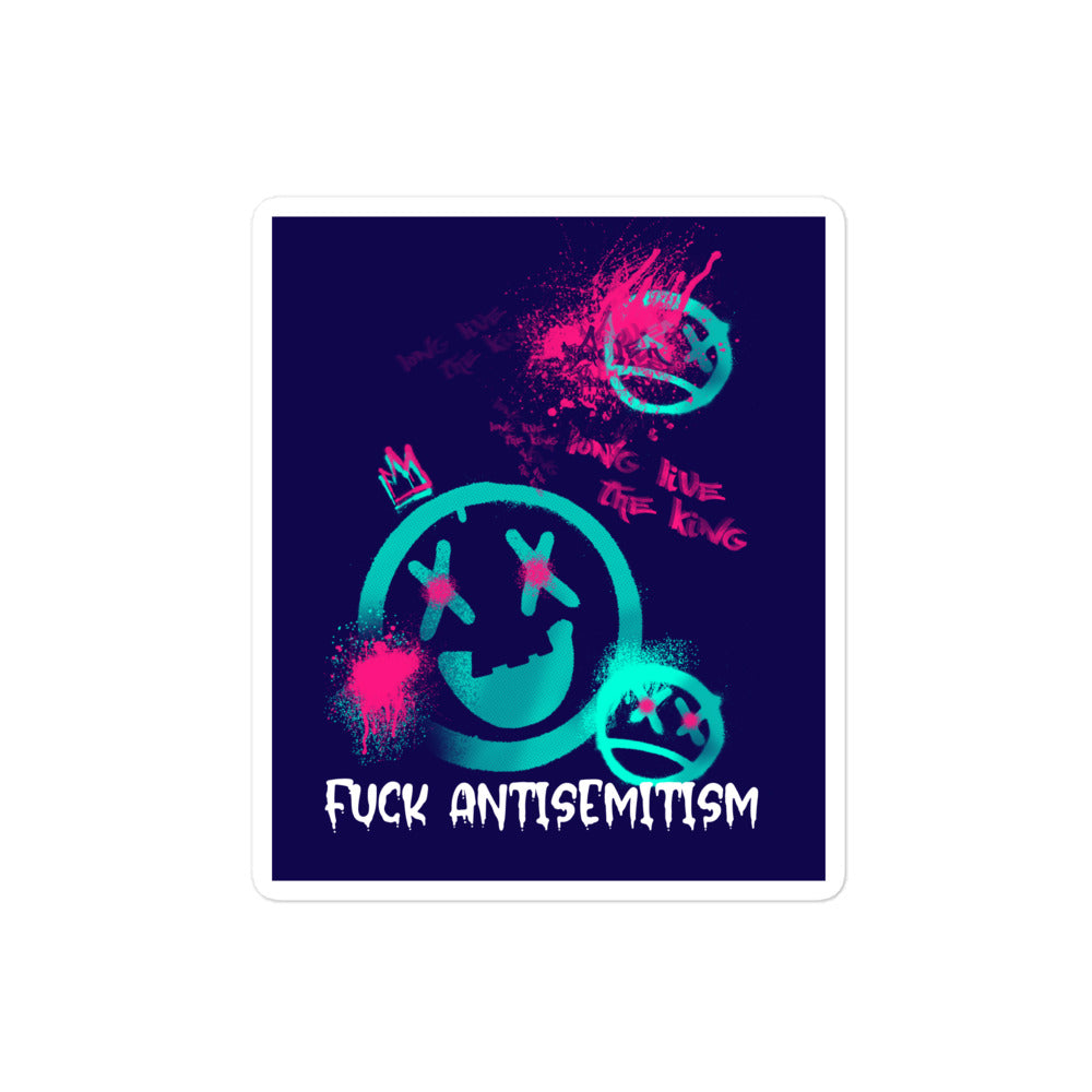 Fuck Antisemitism Graffiti | Kiss Cut Sticker Jouparty