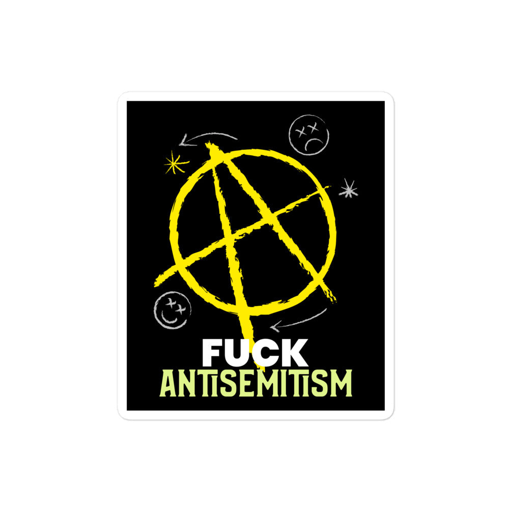 Fuck Antisemitism Graffiti | Kiss Cut Sticker Jouparty