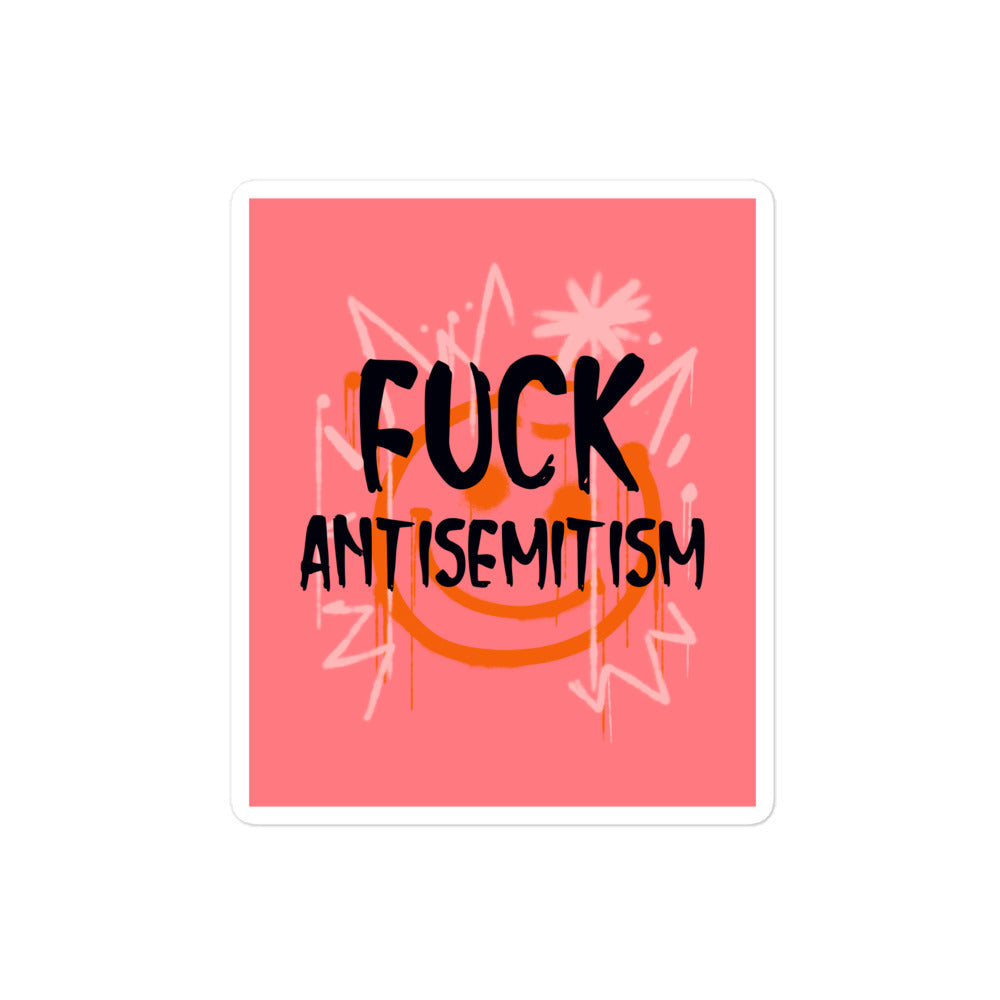 Fuck Antisemitism Graffiti | Kiss Cut Sticker Jouparty