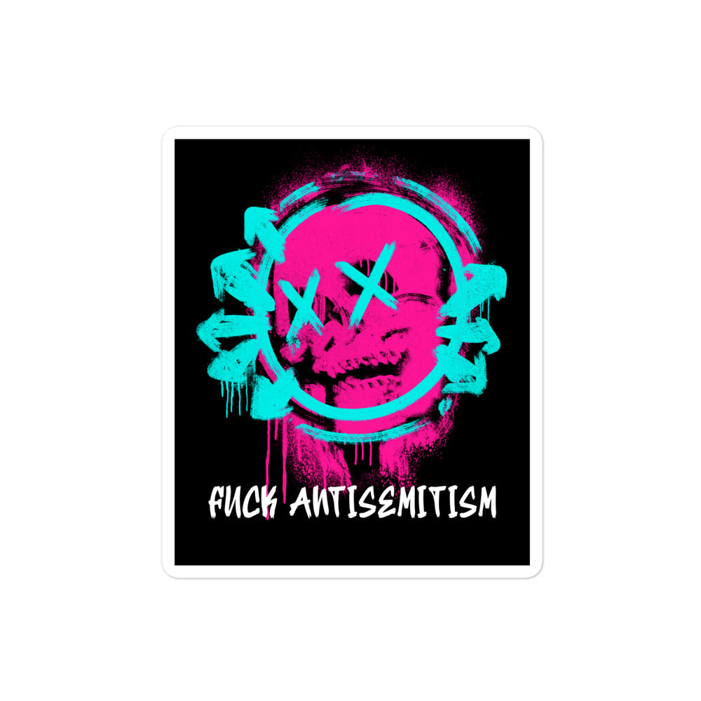Fuck Antisemitism Graffiti | Kiss Cut Sticker Jouparty