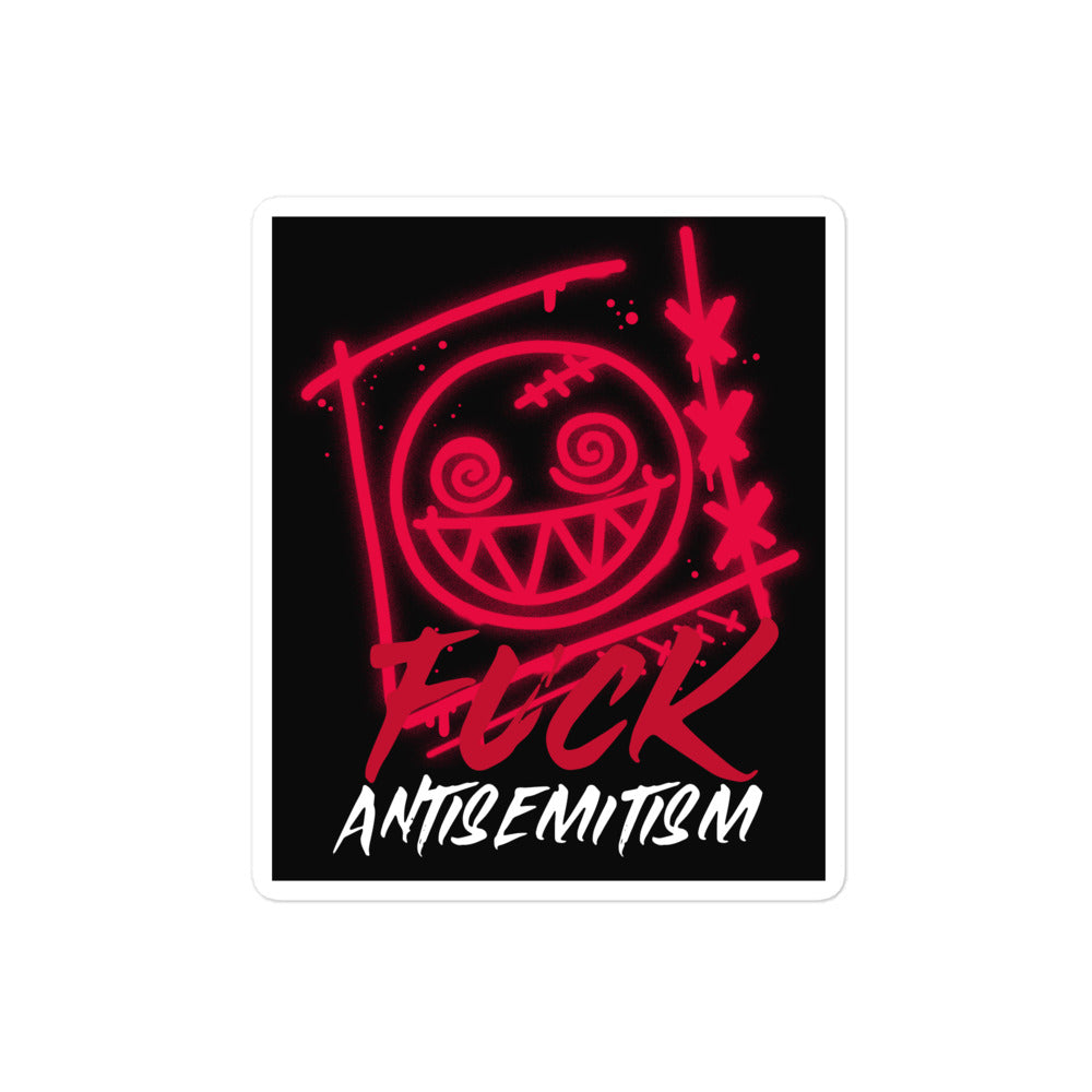 Fuck Antisemitism Graffiti | Kiss Cut Sticker Jouparty