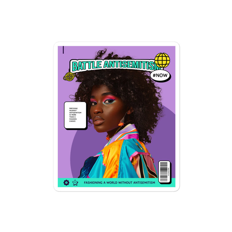 80's Fashion Trend | Battle Antisemitism | Kiss Cut Sticker