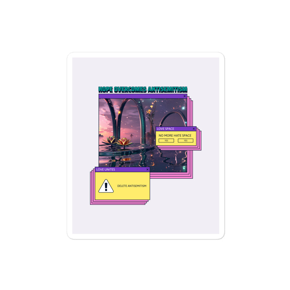 A Colorful Dream | Antisemitism | Kiss Cut Sticker