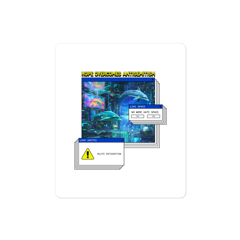A Colorful Dream | Antisemitism | Kiss Cut Sticker