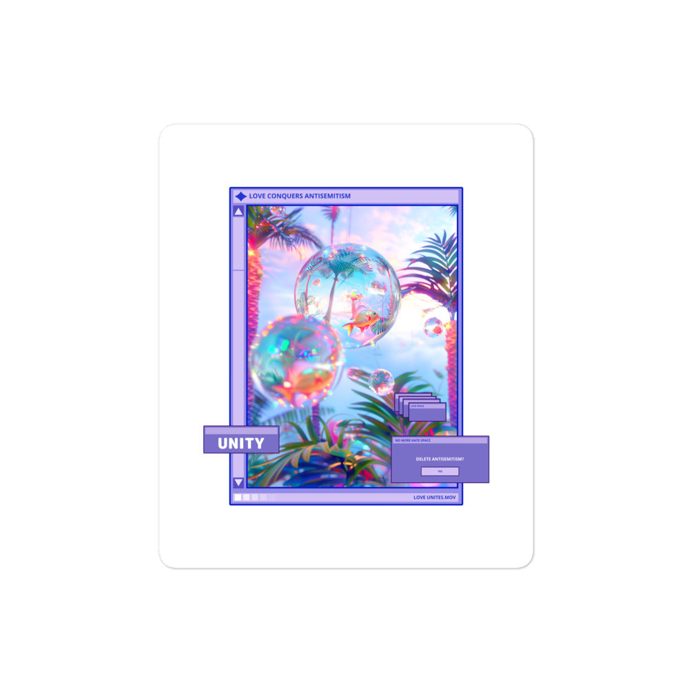 A Colorful Dream | Antisemitism | Kiss Cut Sticker