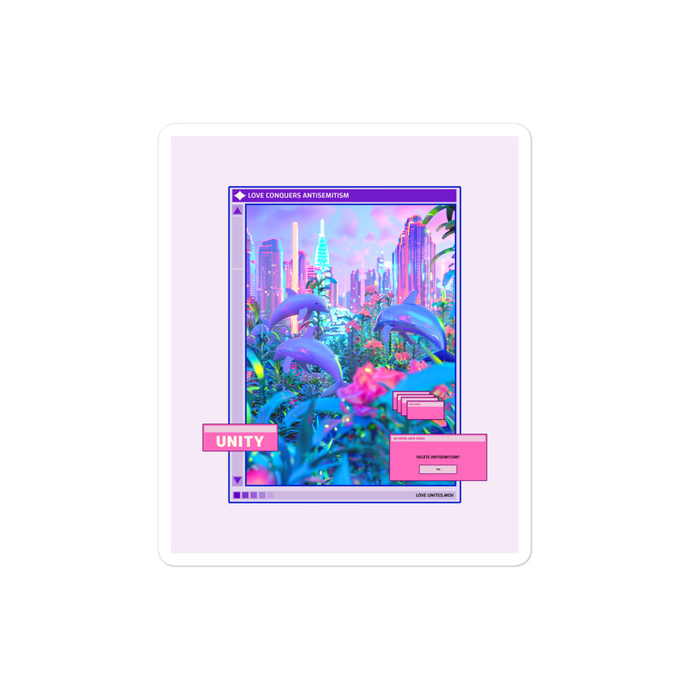 A Colorful Dream | Antisemitism | Kiss Cut Sticker
