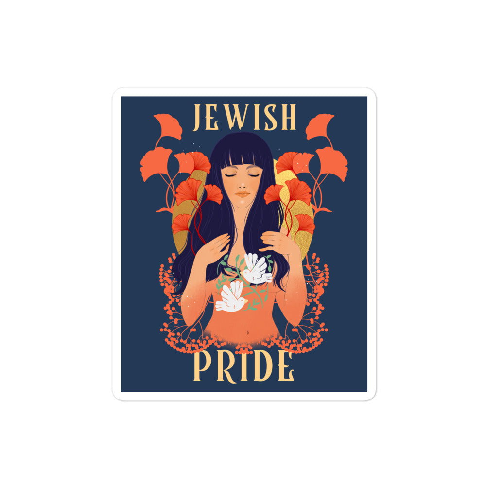 Jewish Beauty | Kiss Cut Sticker Jouparty