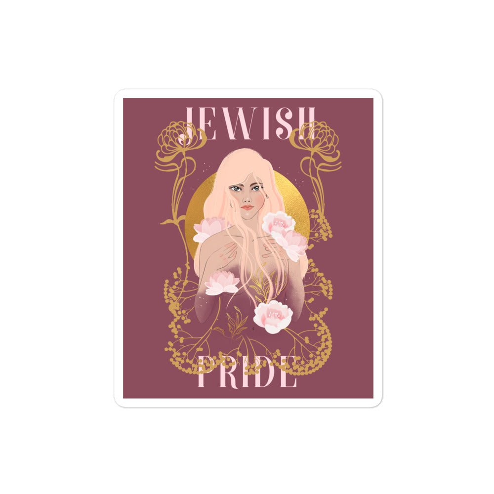 Jewish Beauty | Kiss Cut Sticker Jouparty