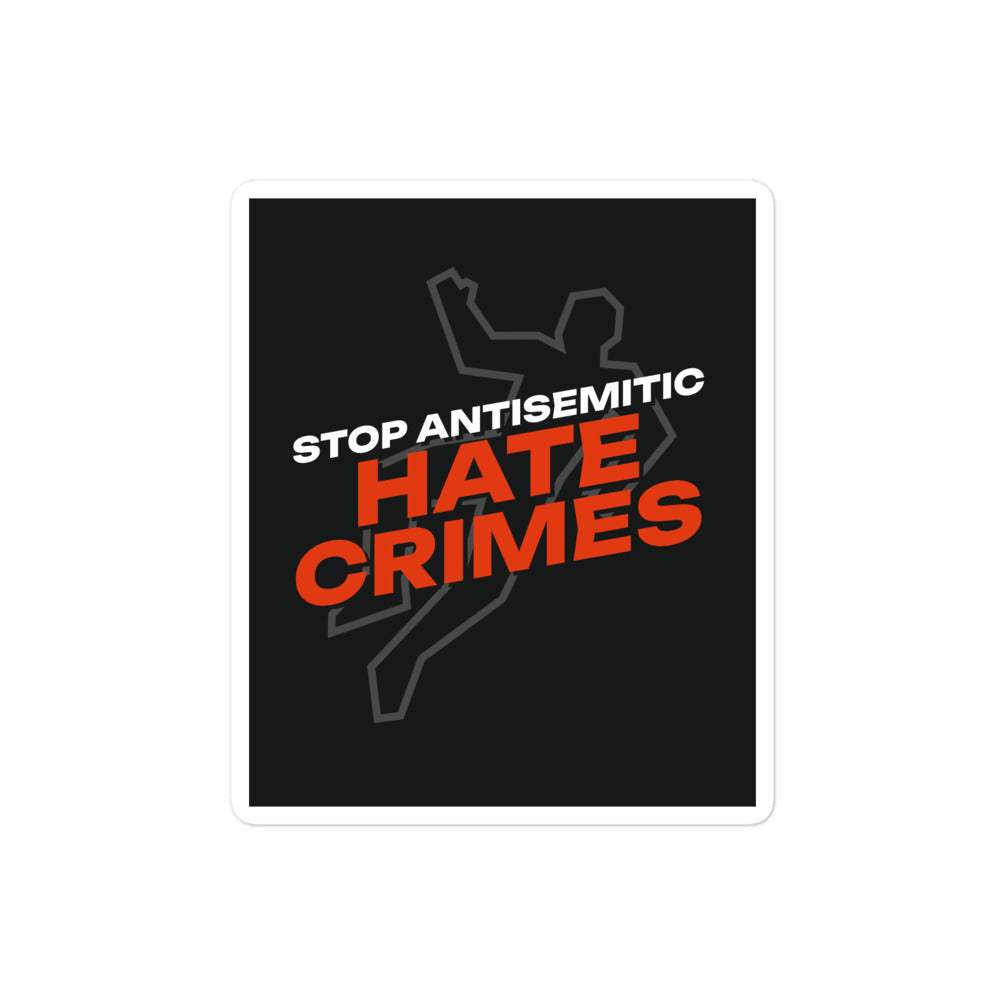 Antisemitic Hate Crimes | Kiss Cut Sticker