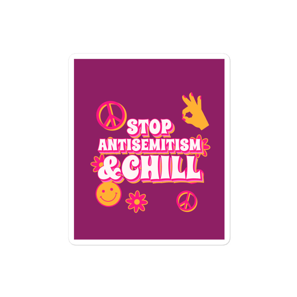 Chill Retro | Antisemitism | Kiss Cut Sticker