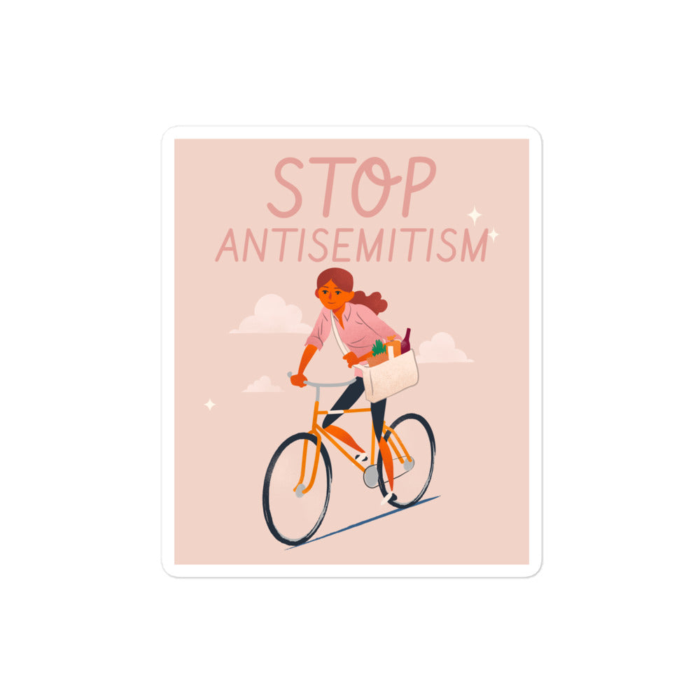 Bike Journey | Stop Antisemitism | Kiss Cut Sticker
