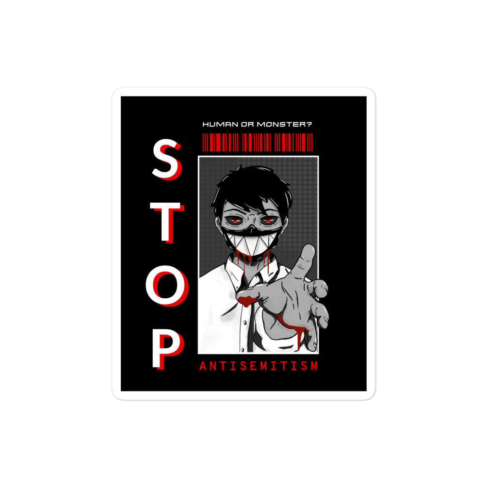 Human Or Monster | Antisemitism | Kiss Cut Sticker
