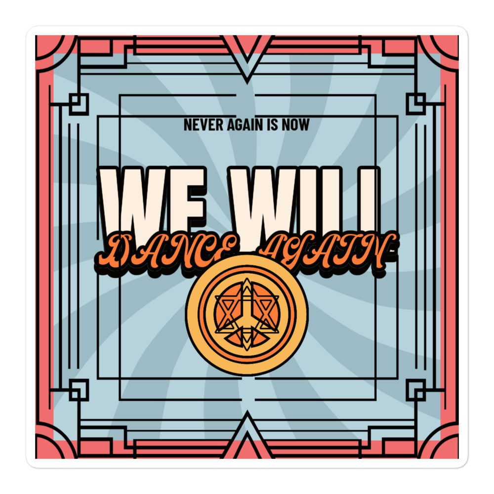 We Will Dance Again | Retro-Blue Style | Kiss Cut Sticker Jouparty